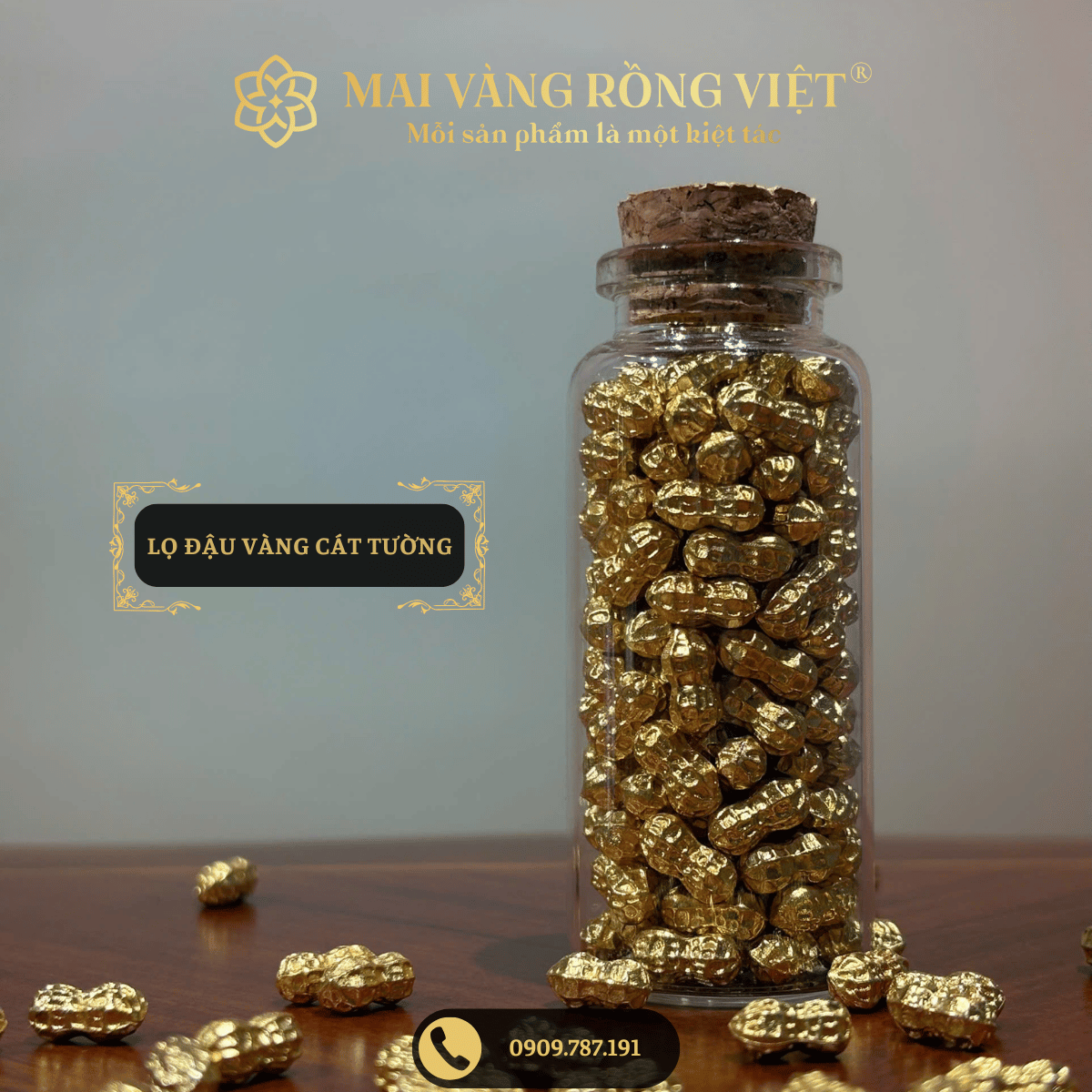 Lọ Đậu Vàng Cát Tường 1 Lọ Đậu Vàng Cát Tường