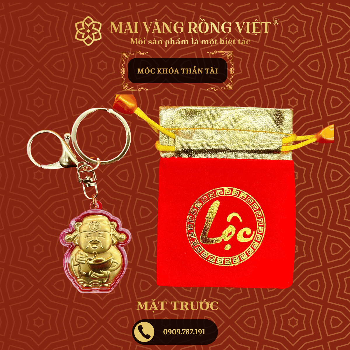 Móc Khóa Thần Tài 1 Móc Khóa Thần Tài