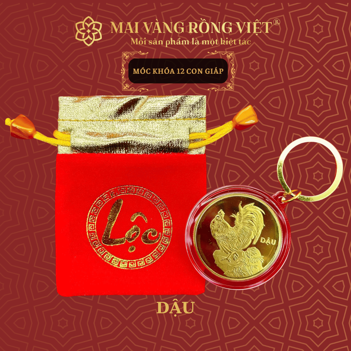 Móc Khóa Con Giáp Dậu 2 Móc Khóa Con Giáp Dậu - Ảnh 2