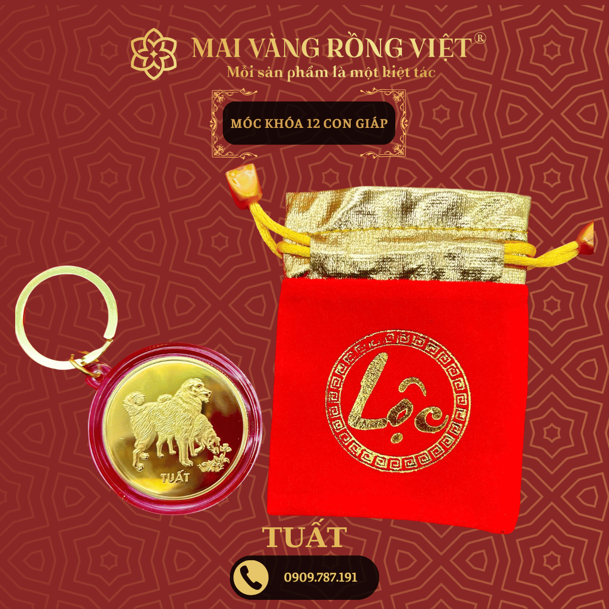 Móc Khóa Con Giáp Tuất 1 Móc Khóa Con Giáp Tuất