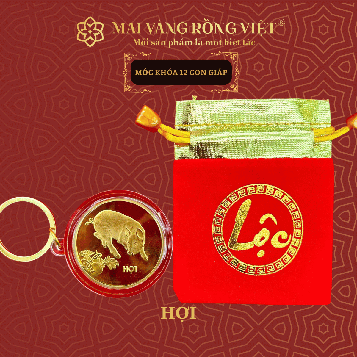 Móc Khóa Con Giáp Hợi 2 Móc Khóa Con Giáp Hợi - Ảnh 2