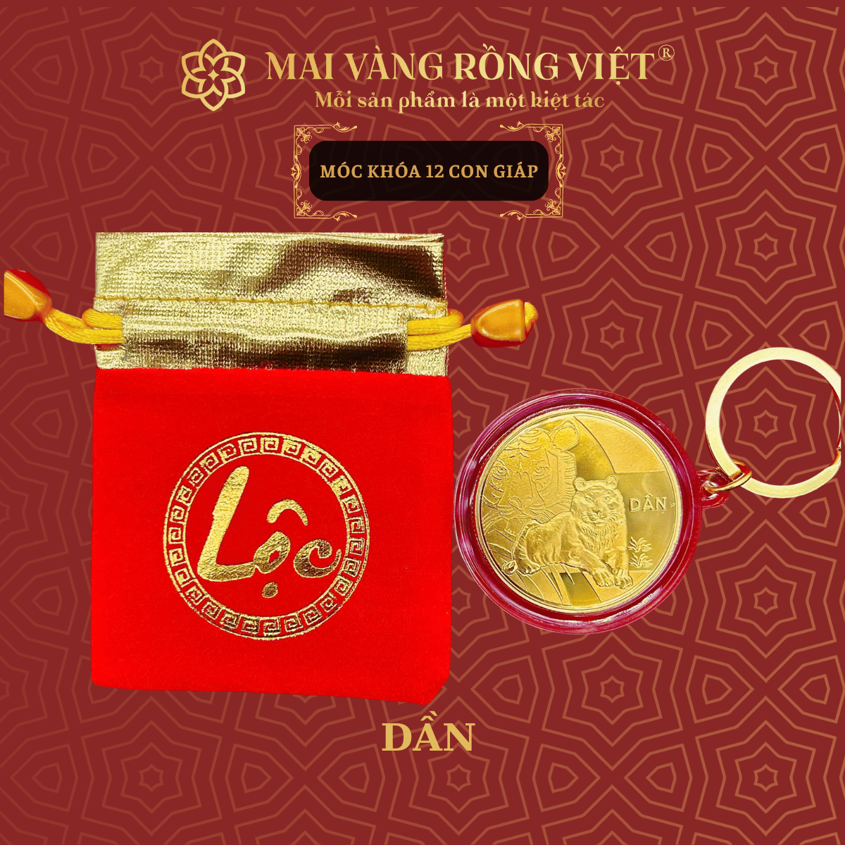 Móc Khóa Con Giáp Dần 2 Móc Khóa Con Giáp Dần - Ảnh 2