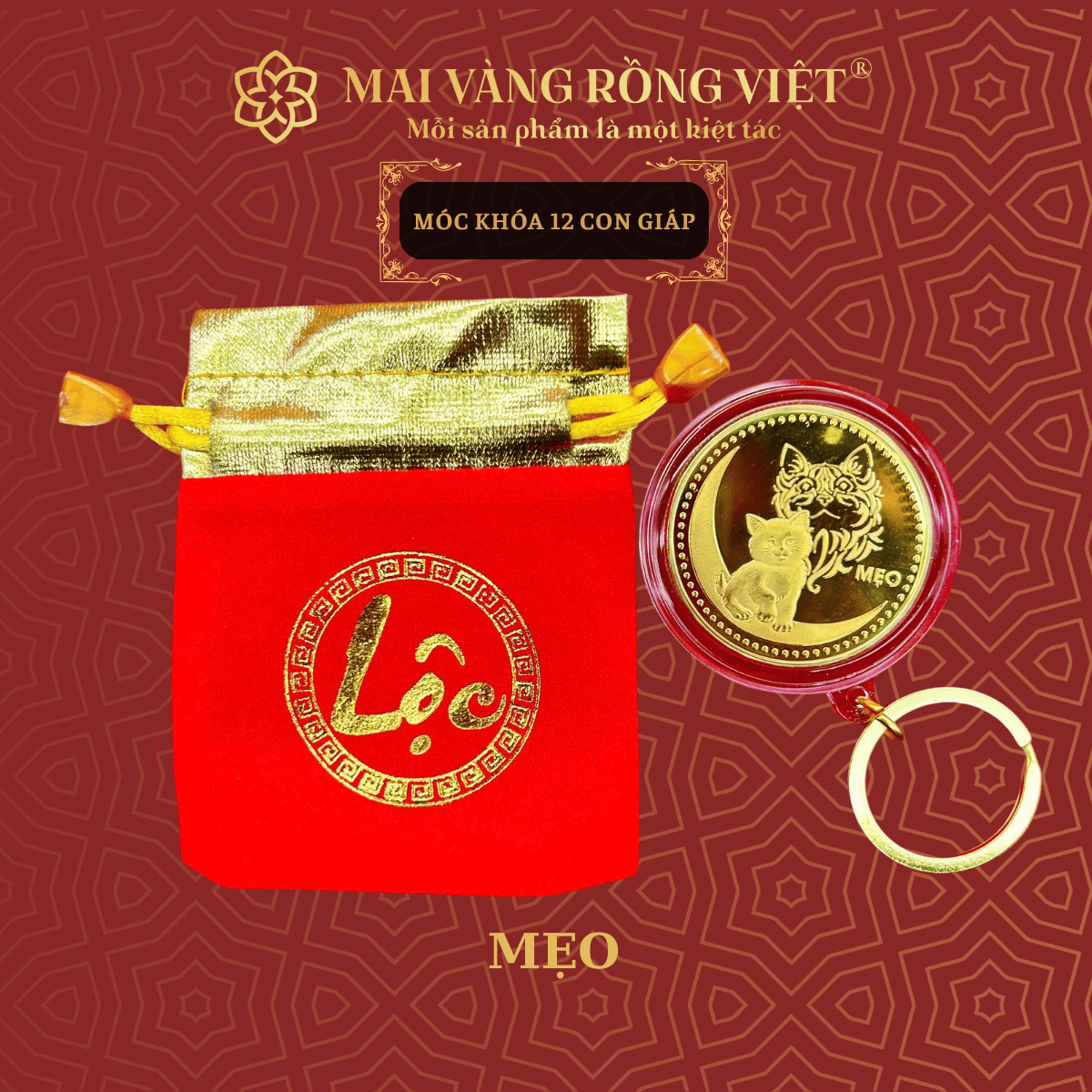 Móc Khóa Con Giáp Mẹo 2 Móc Khóa Con Giáp Mẹo - Ảnh 2