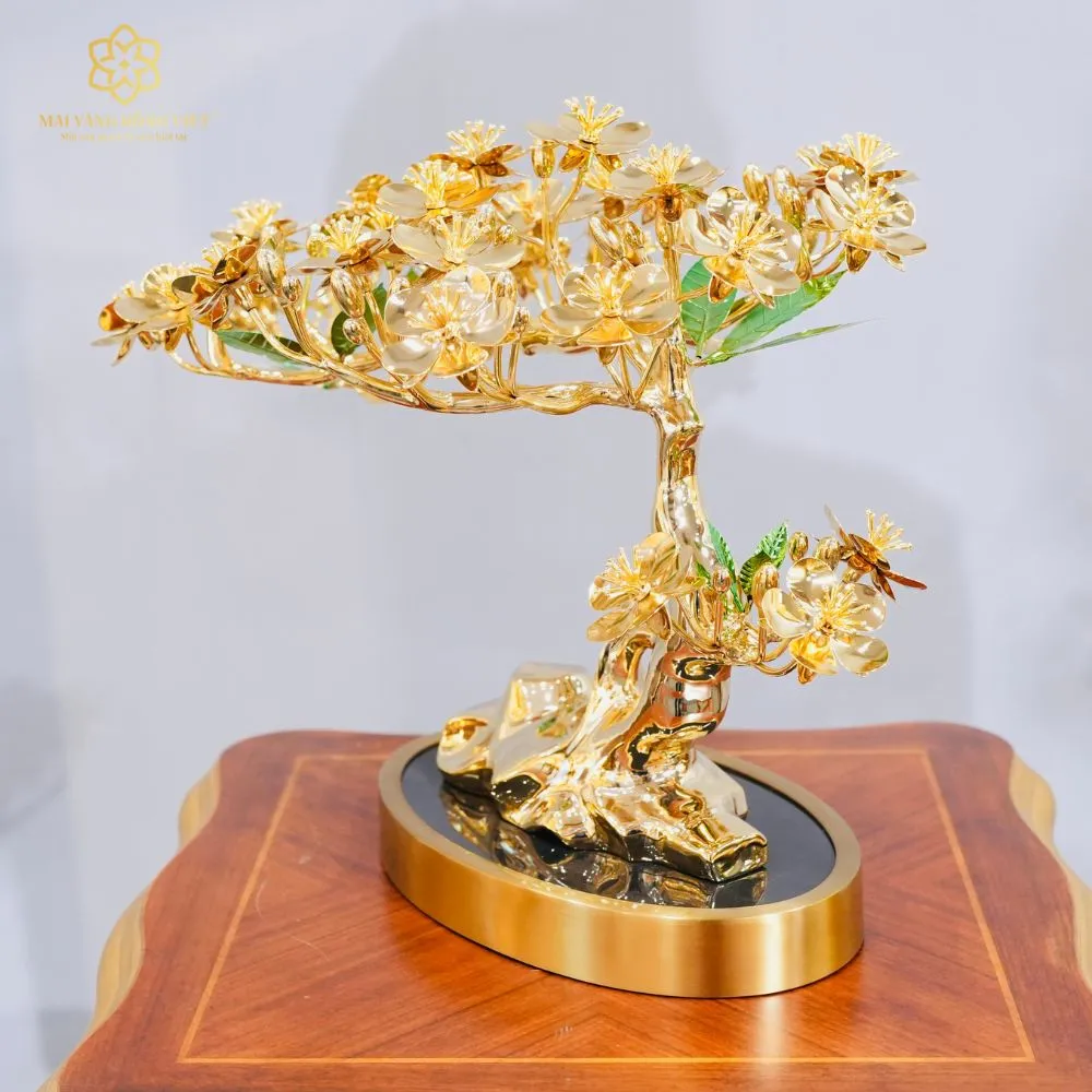 Cây Kim Mai Ngũ Phúc Mạ Vàng 24K 3 Cây Kim Mai Ngũ Phúc Mạ Vàng 24K - Ảnh 3