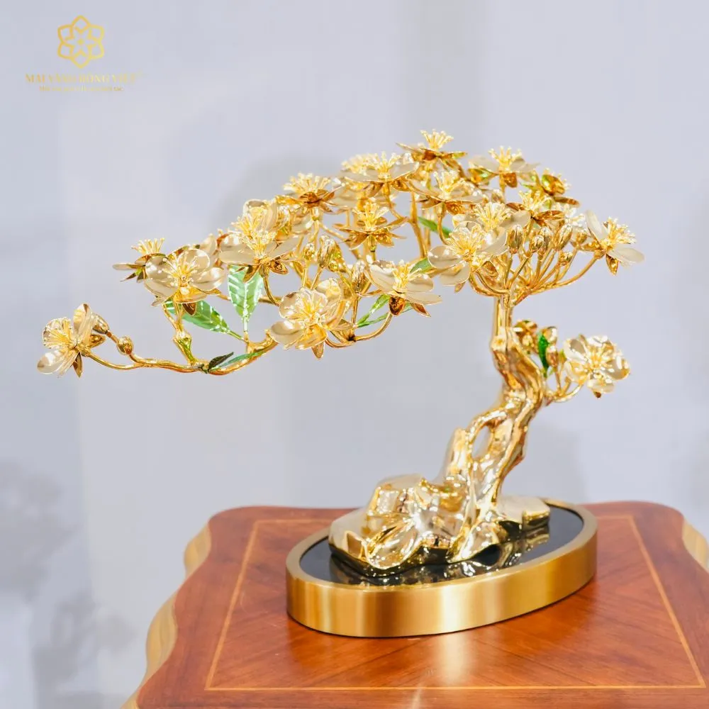 Cây Kim Mai Ngũ Phúc Mạ Vàng 24K 2 Cây Kim Mai Ngũ Phúc Mạ Vàng 24K - Ảnh 2