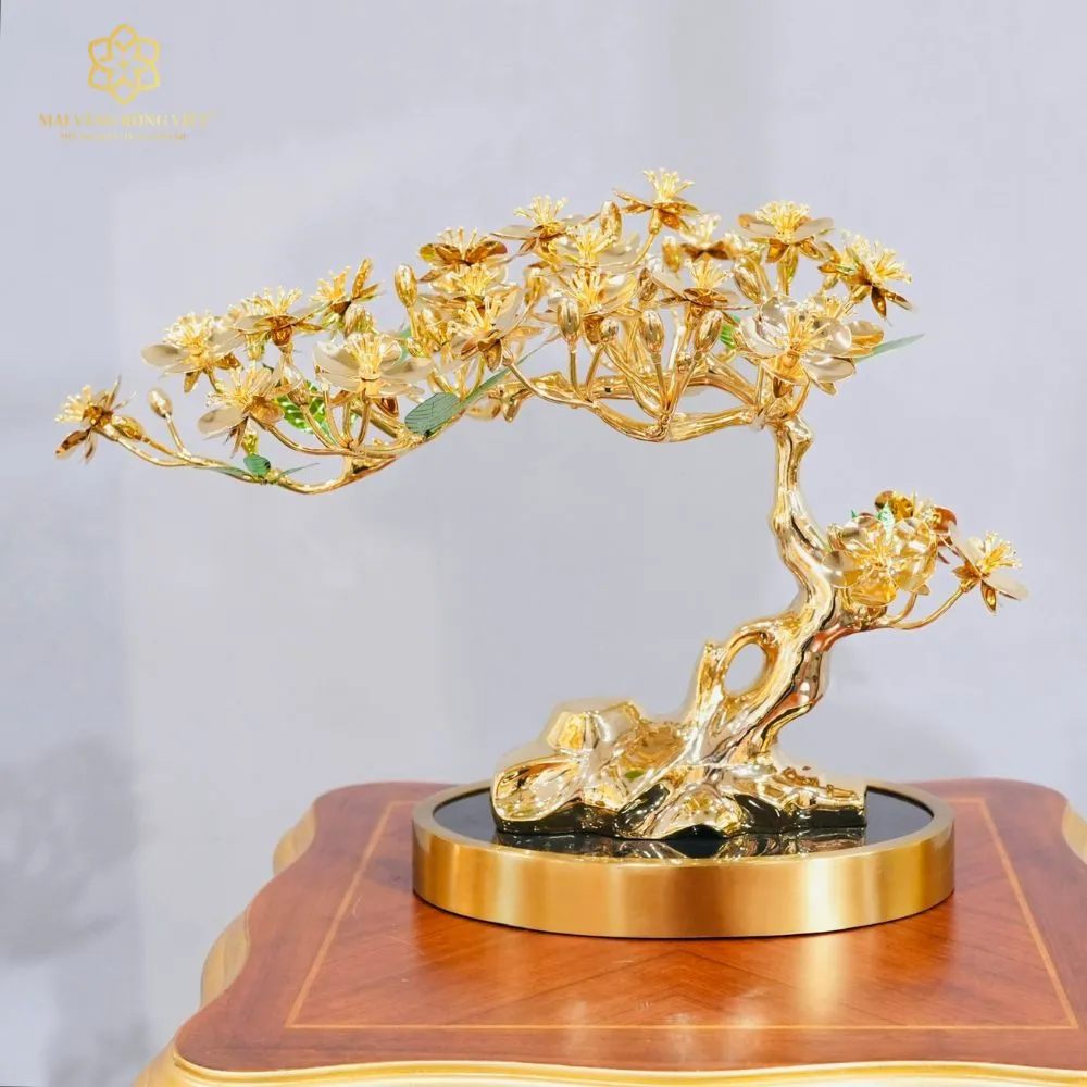 Cây Kim Mai Ngũ Phúc Mạ Vàng 24K 4 Cây Kim Mai Ngũ Phúc Mạ Vàng 24K - Ảnh 4