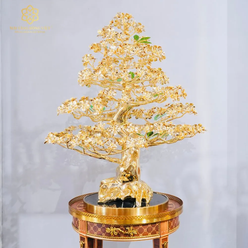 Cây mai Đại Phúc Mạ Vàng 24K Cao 1m 4 Cây mai Đại Phúc Mạ Vàng 24K Cao 1m - Ảnh 4