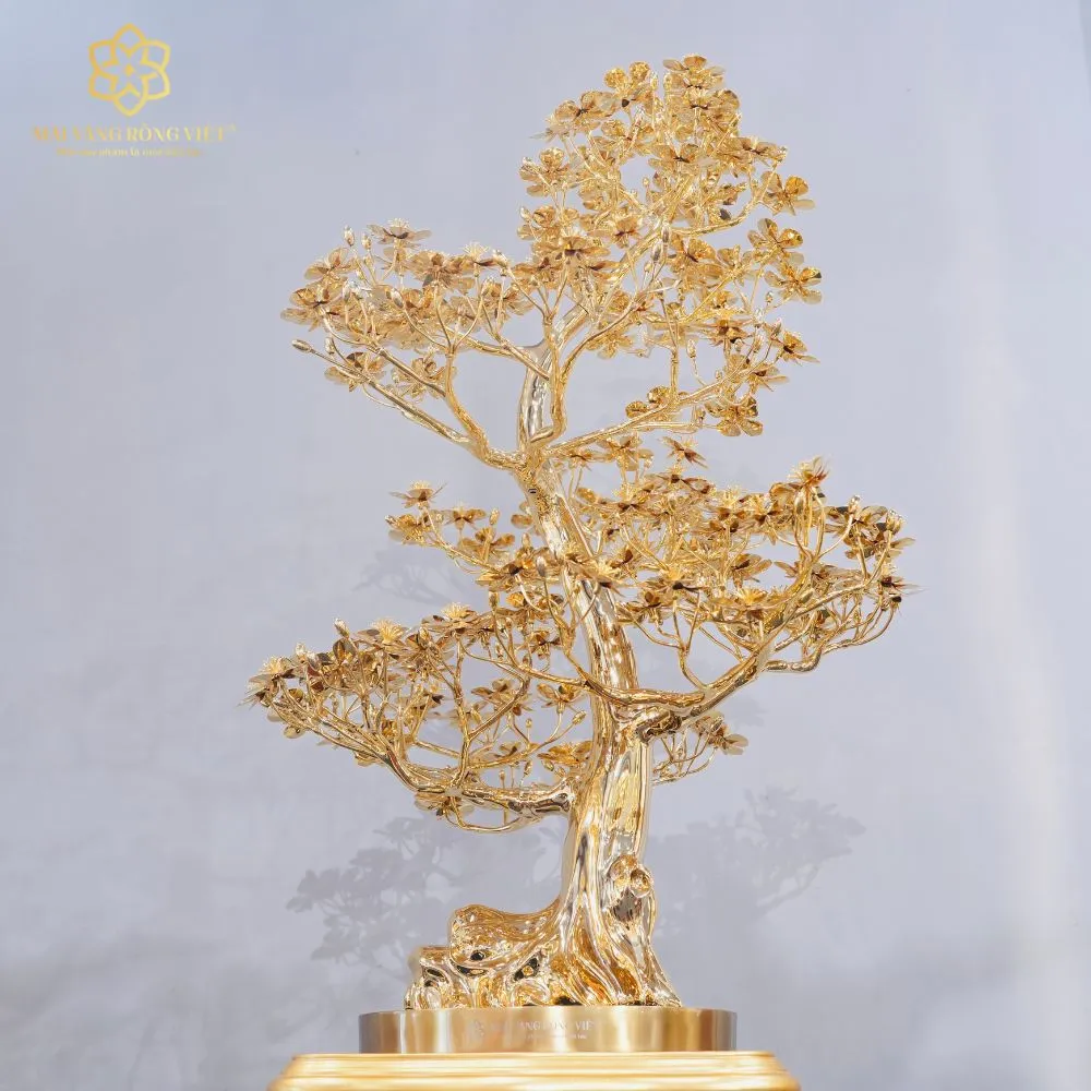 Cây Mai Rồng Việt Mạ Vàng 24K Cao 80cm 5 Cây Mai Rồng Việt Mạ Vàng 24K Cao 80cm - Ảnh 5