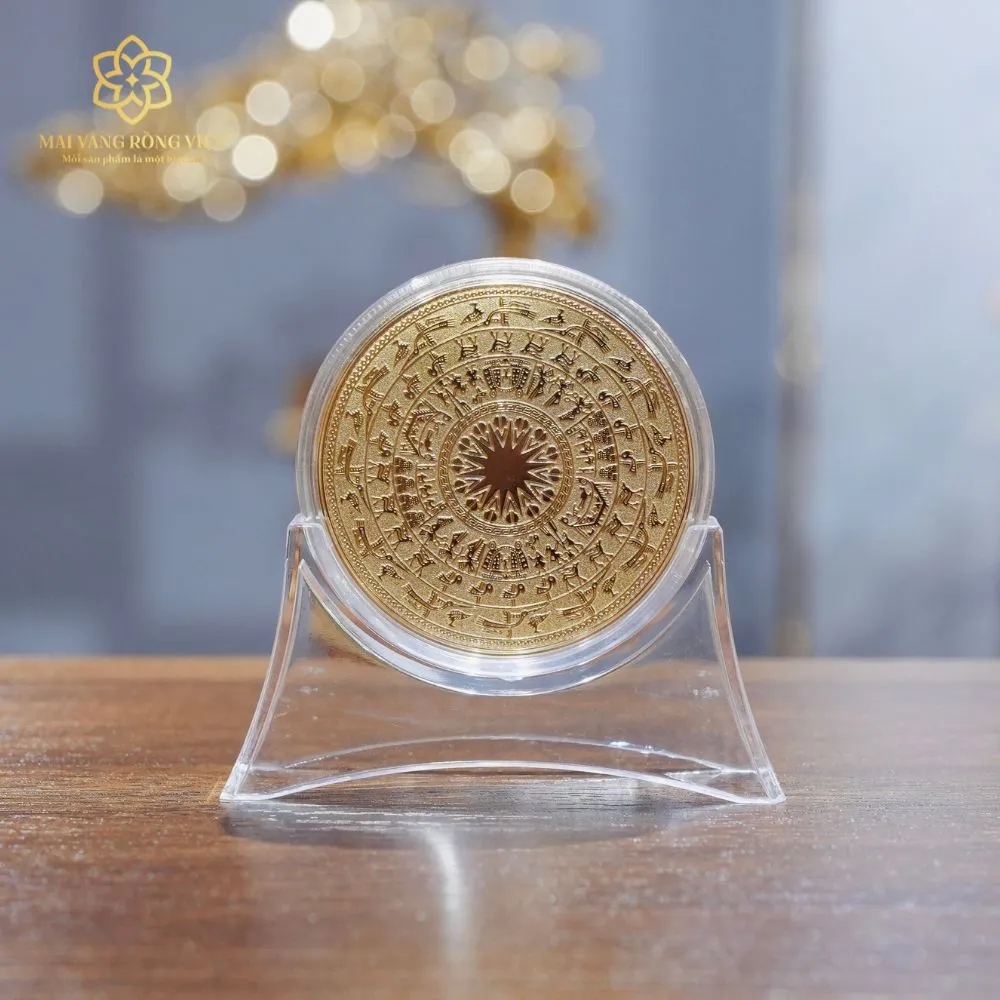 Đồng Xu Trống Đồng Magnet Mạ Vàng 24K 1 Đồng Xu Trống Đồng Magnet Mạ Vàng 24K