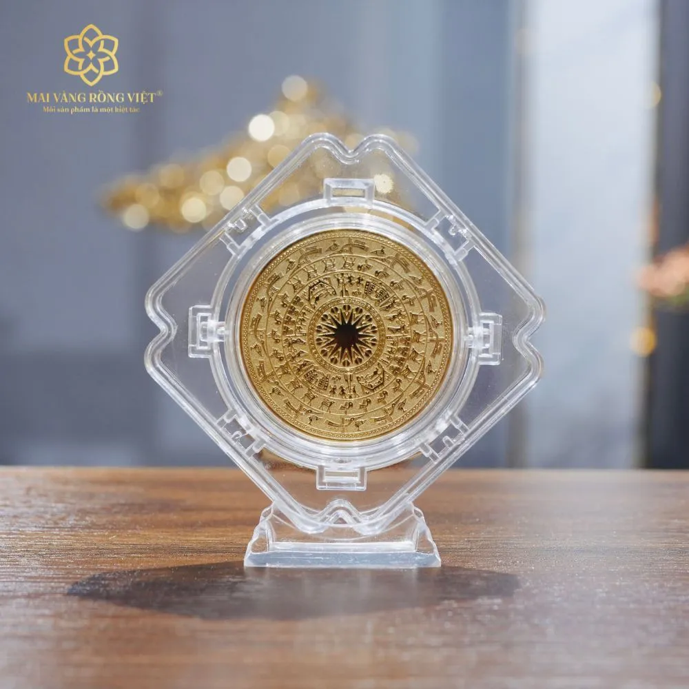 Đồng Xu Trống Đồng Taplo Mạ Vàng 24K 1 Đồng Xu Trống Đồng Taplo Mạ Vàng 24K