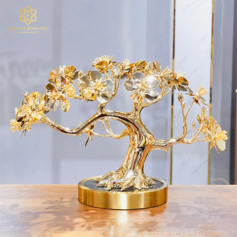 Cây Mai Nghinh Phong Mạ Vàng 24K 3 Cây Mai Nghinh Phong Mạ Vàng 24K - Ảnh 3