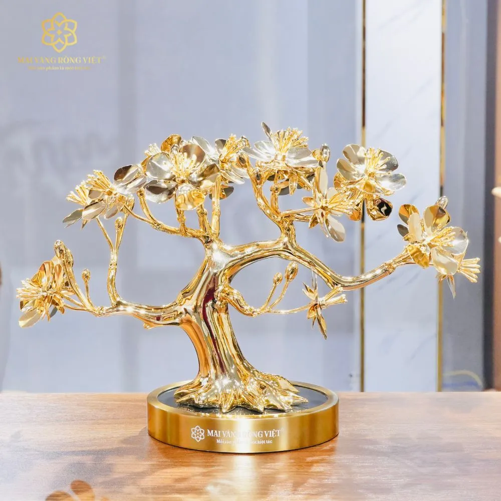 Cây Mai Nghinh Phong Mạ Vàng 24K 2 Cây Mai Nghinh Phong Mạ Vàng 24K - Ảnh 2