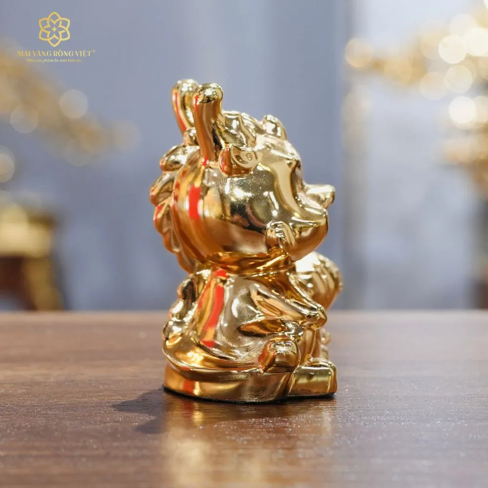 Tượng Rồng Chibi Mạ Gold 4 Tượng Rồng Chibi Mạ Gold - Ảnh 4