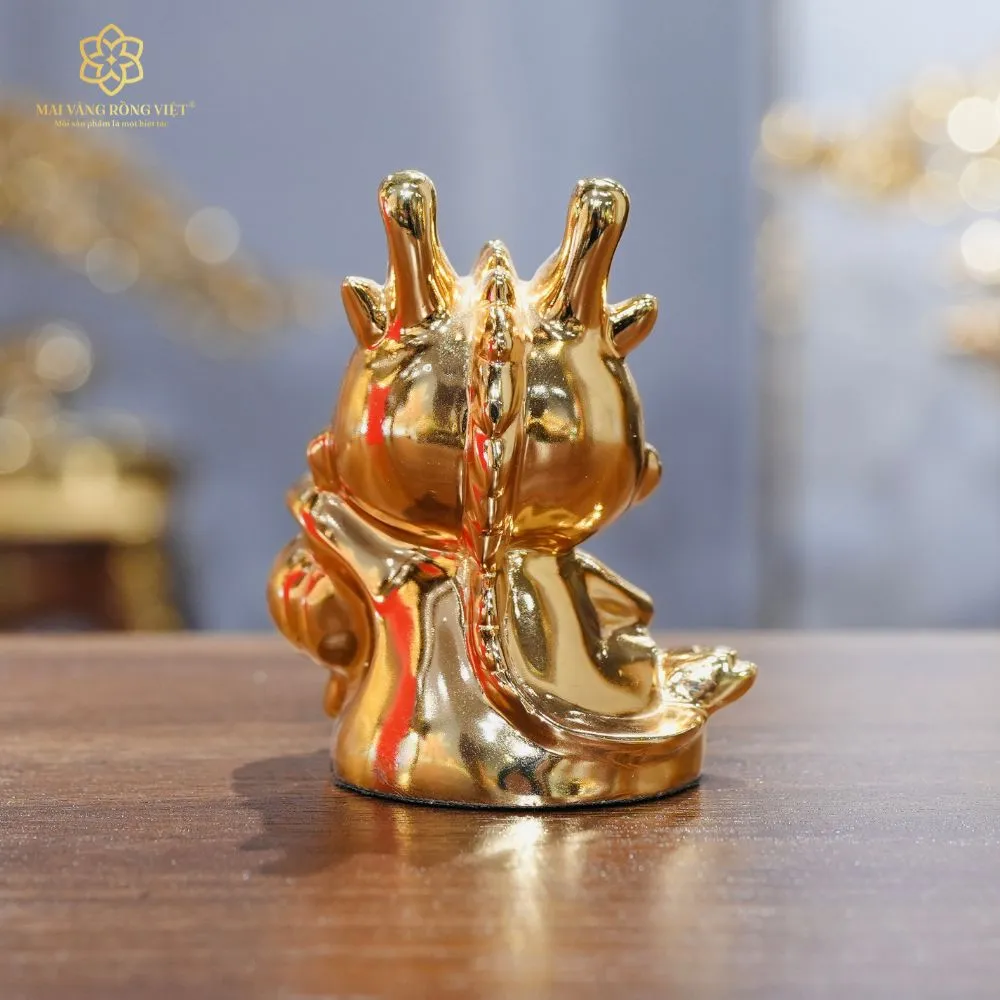 Tượng Rồng Chibi Mạ Gold 2 Tượng Rồng Chibi Mạ Gold - Ảnh 2