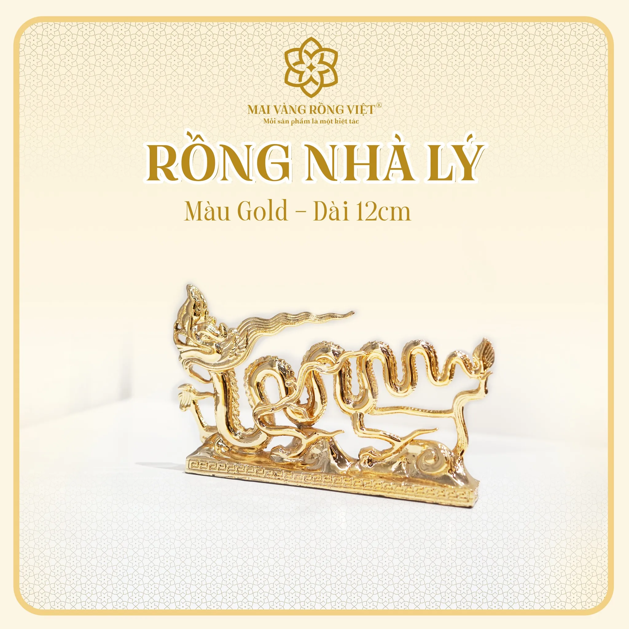 Rồng Nhà Lý Mạ Gold 2 Rồng Nhà Lý Mạ Gold - Ảnh 2