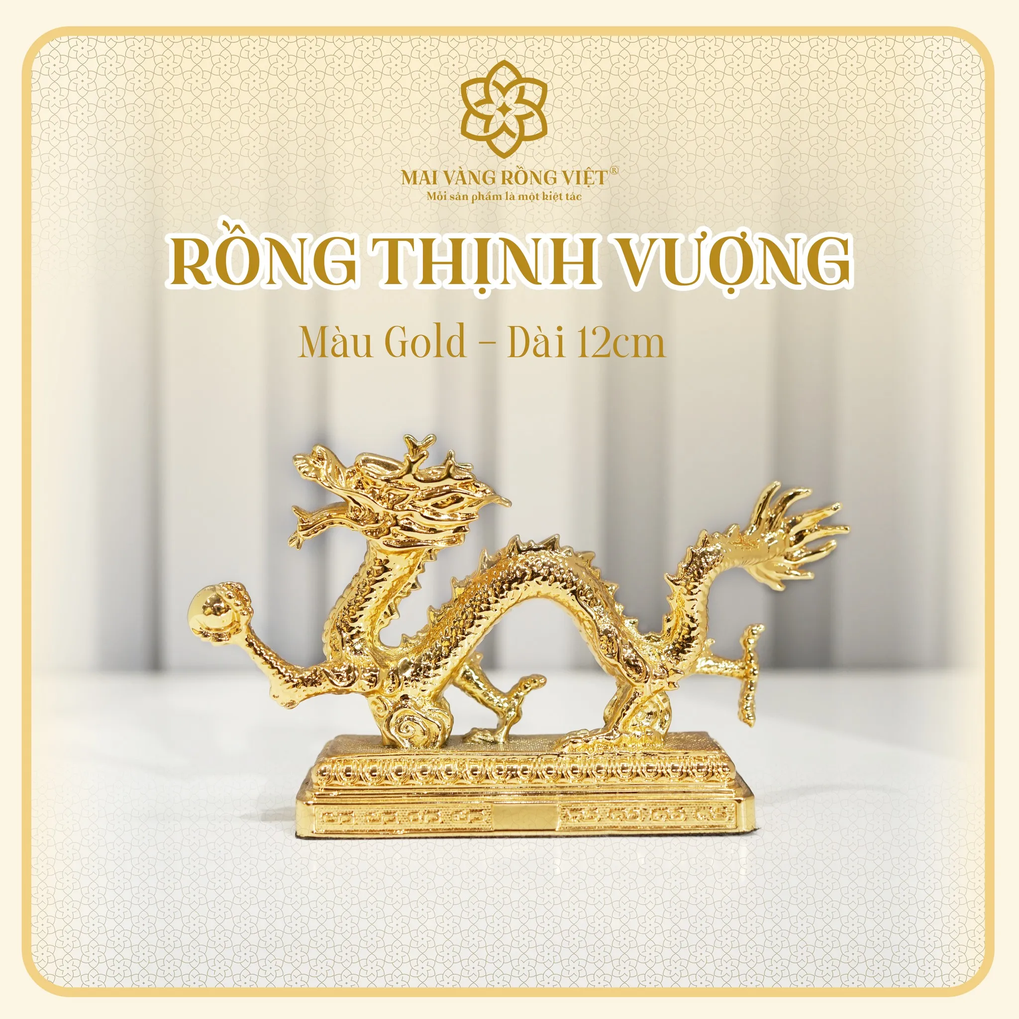 Rồng Thịnh Vượng Mạ Gold 2 Rồng Thịnh Vượng Mạ Gold - Ảnh 2