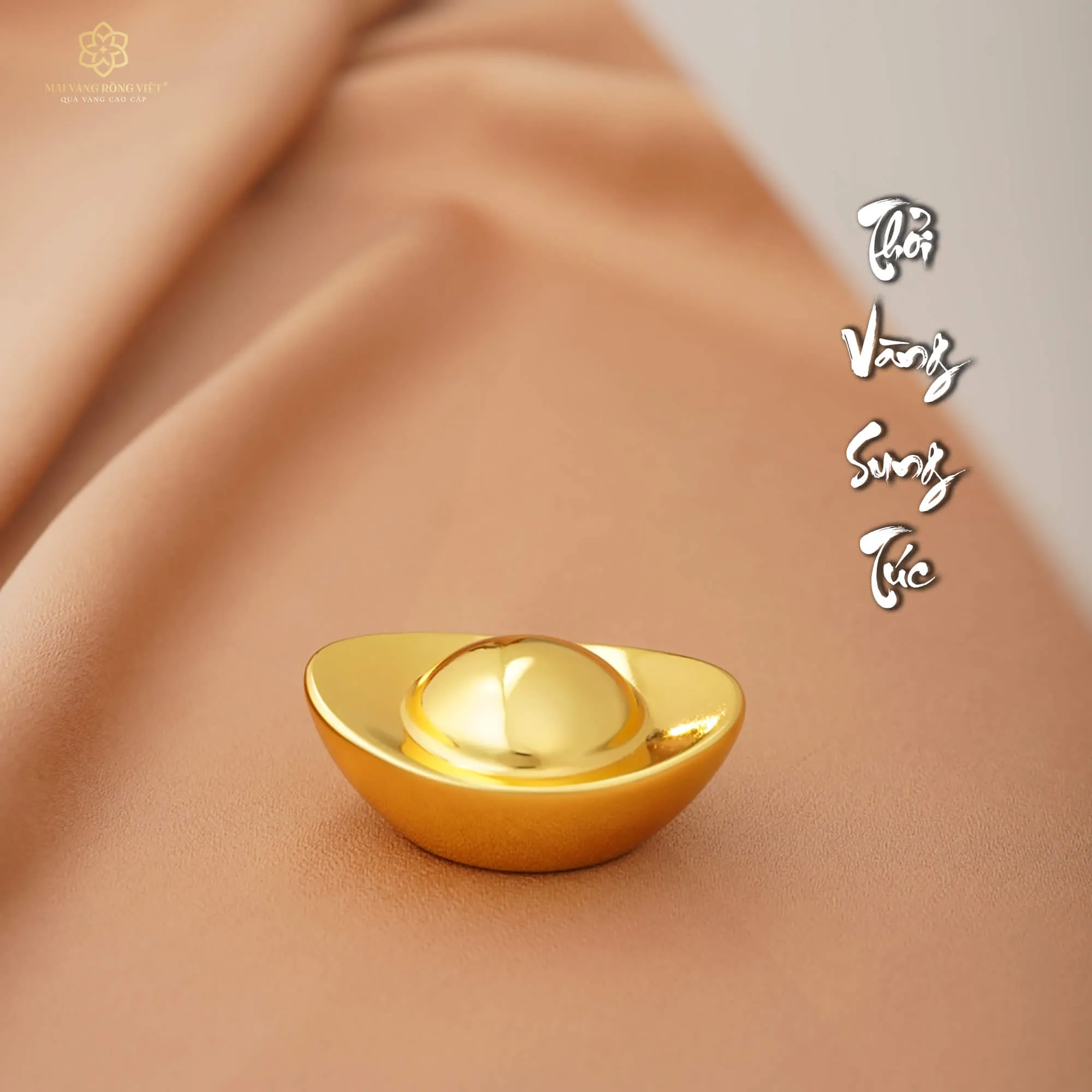 Thỏi Vàng Sung Túc Mạ Vàng 24K 1 Thỏi Vàng Sung Túc Mạ Vàng 24K