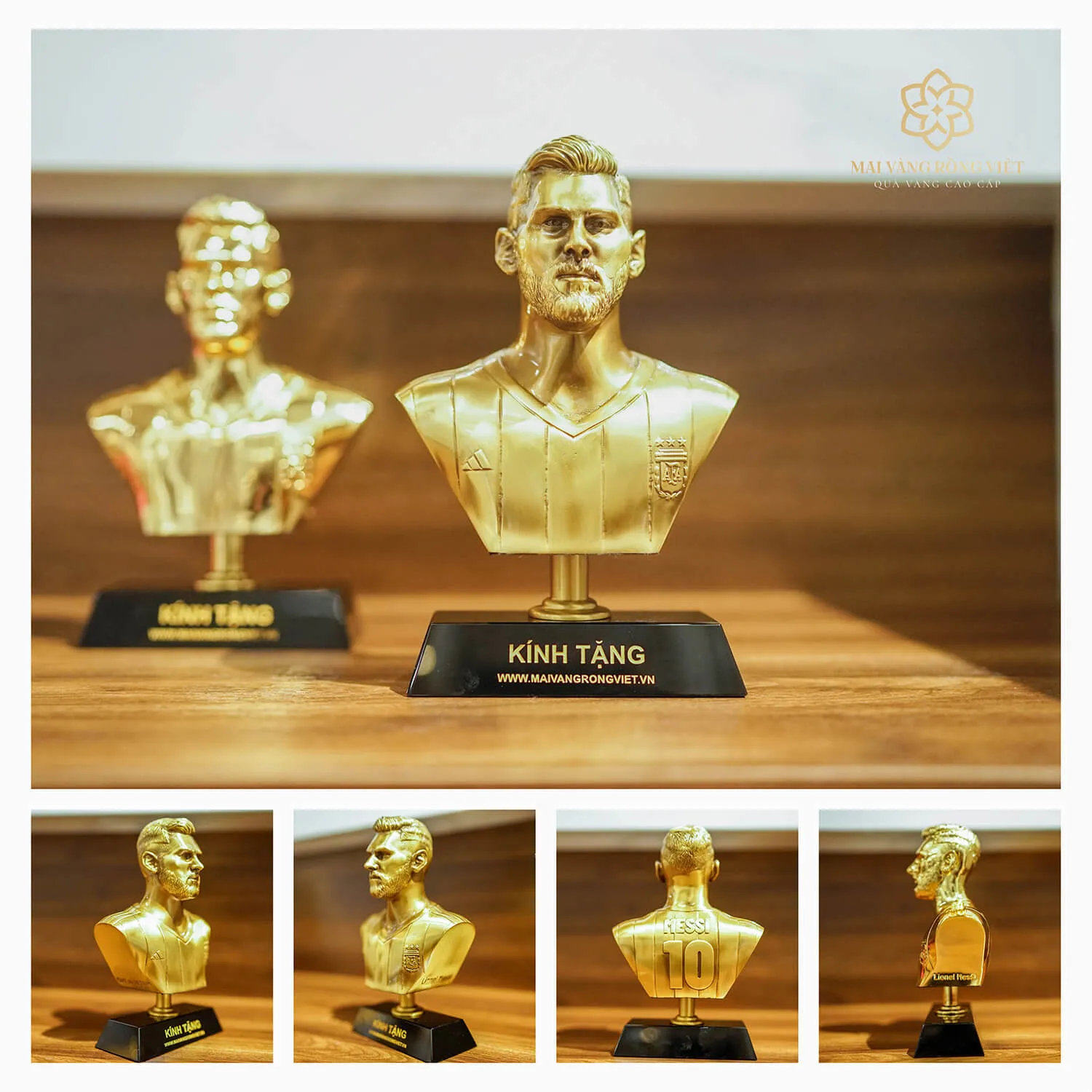 Tượng messi màu cổ điển 1 Tượng messi màu cổ điển